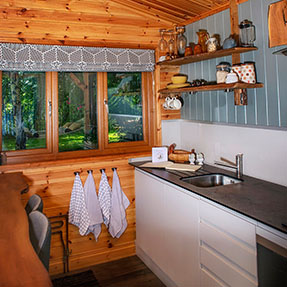 The well equipped kitchen