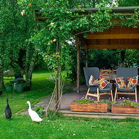 Outside seating area